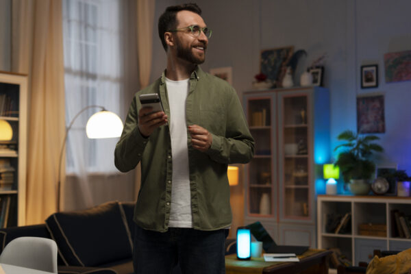 “Casa inteligente controlada con asistente virtual Alexa”.